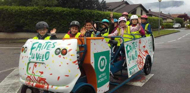 Des cyclo-bus scolaires financés par une collectivité normande