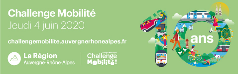 Participez au Challenge Mobilité Auvergne Rhône-Alpes 2020 !