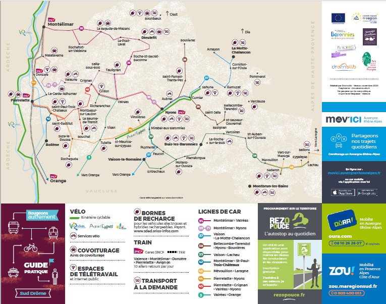 Se déplacer en Sud Drôme