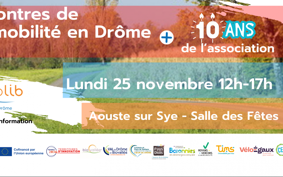 Rencontre de l’écomobilité 2024 – le 25 nov. 2024 après-midi