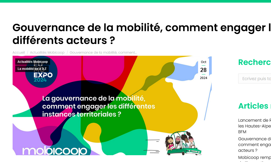 La gouvernance de la mobilité, comment engager les différentes instances territoriales ?
