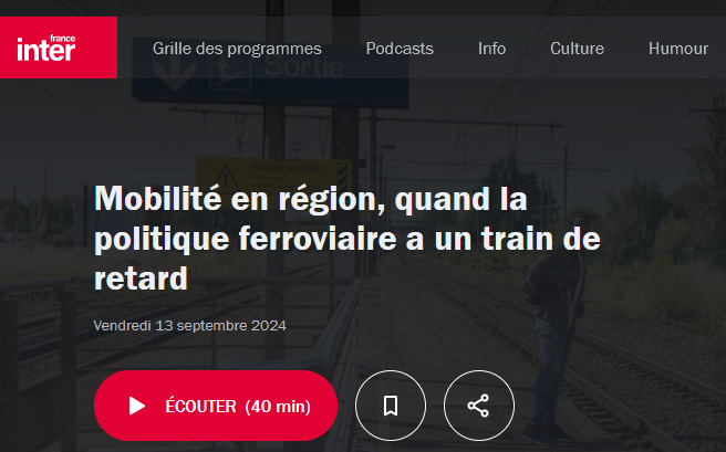Mobilité en région, quand la politique ferroviaire a un train de retard