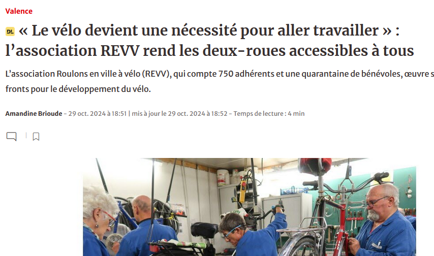 Le vélo devient une nécessité pour aller travailler » : l’association REVV rend les deux-roues accessibles à tous