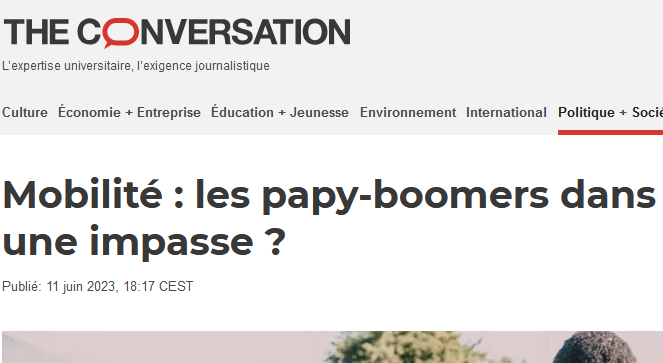 Mobilité : les papy-boomers dans une impasse ?