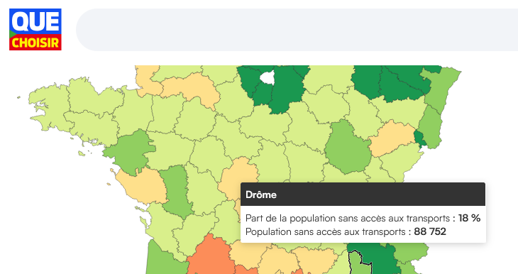 Plus de 10 millions de Français sans alternatives à la voiture !