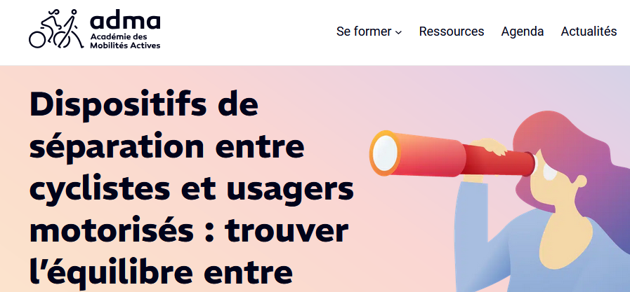 Dispositifs de séparation entre cyclistes et usagers motorisés