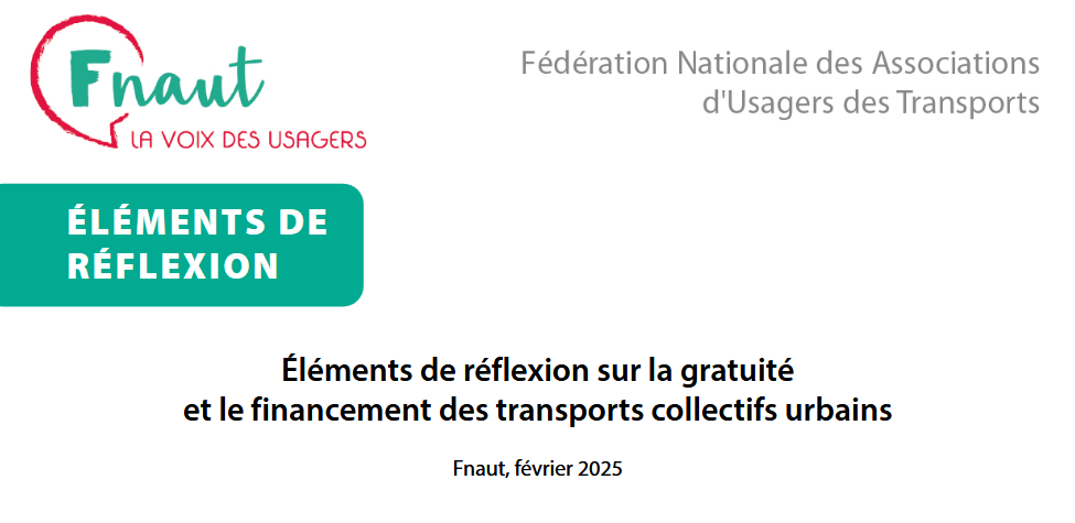 1 Éléments de réflexion sur la gratuité et le financement des transports collectifs urbains