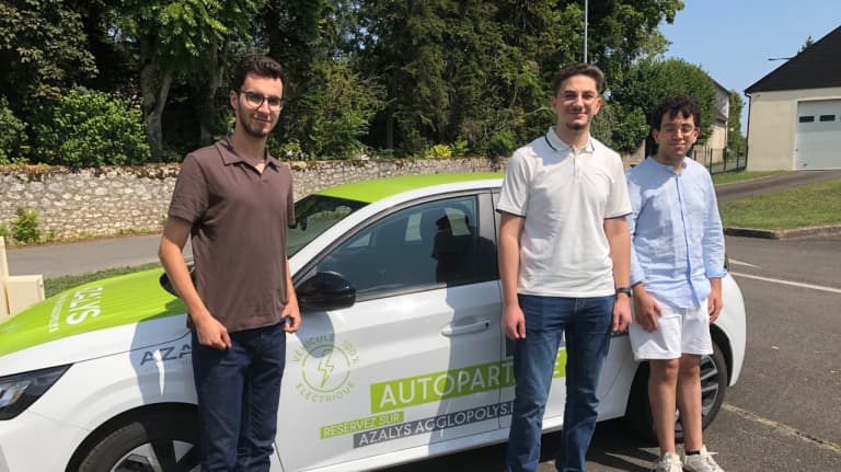 Yanis, étudiant à Blois, voyage à tout petit prix grâce au service d’autopartage Azalys